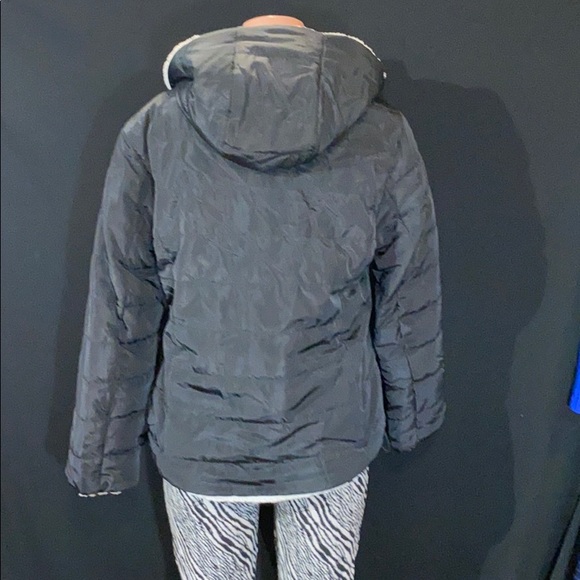 NWT SANCTUARY Reversible Sherpa Puffer Jacket Coat - Picture 5 of 10